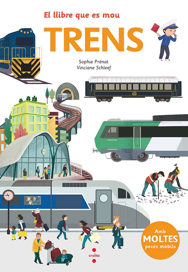 Portada del producto:  El llibre que es mou: Trens
