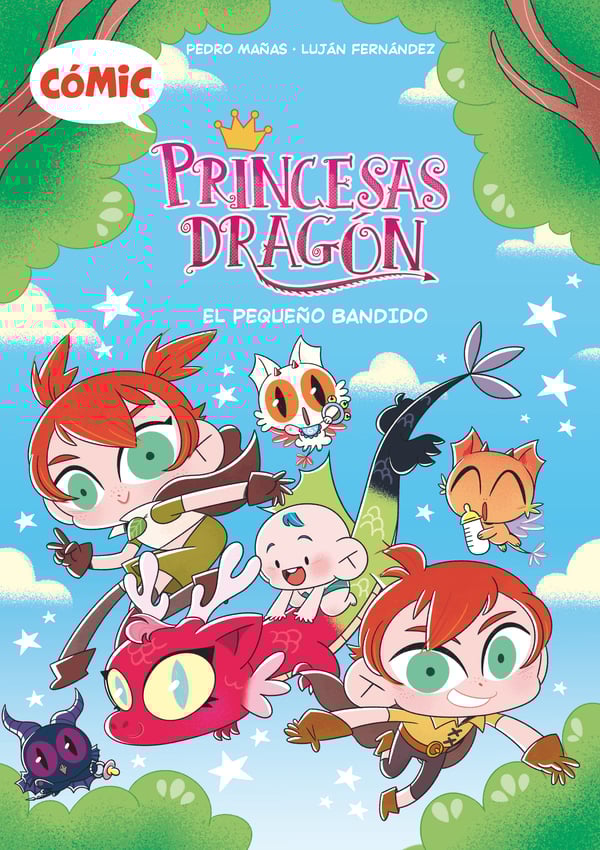 Portada del producto:  Cómic Princesas Dragón 3: El pequeño bandido