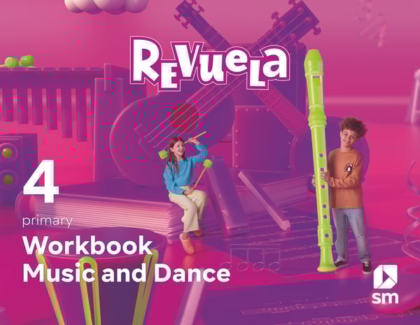 Portada del producto:  Music and Dance. Workbook. 4 Primary. Revuela