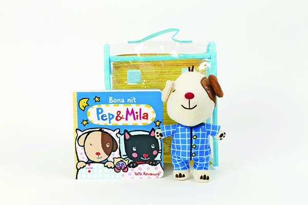 Portada del producto:  Pep i Mila. Lot Bona nit. Llibre + nino Pep