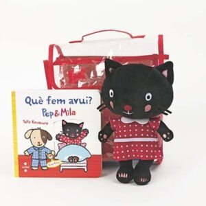 Pep i Mila. Lot Què fem avui? Llibre + nino Mila