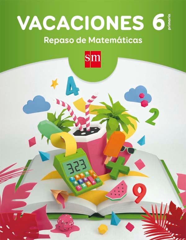 Portada del producto:  Vacaciones: repaso de Matemáticas. 6 Educación Primaria
