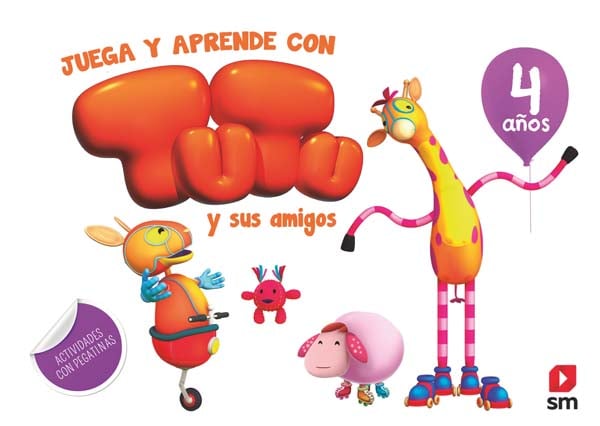 Portada del producto:  Juega y aprende con Tutu y sus amigos. 4 años