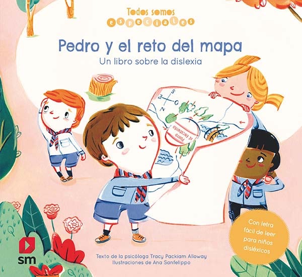 Portada del producto:  Pedro y el reto del mapa. Un libro sobre la dislexia
