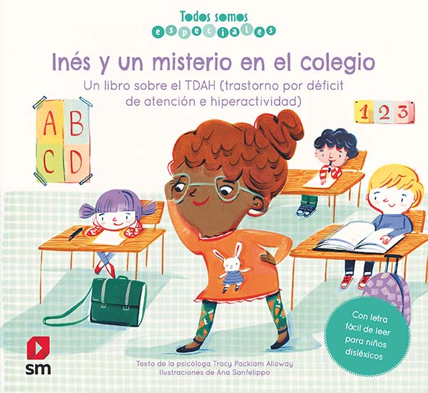 Portada del producto:  Inés y un misterio en el colegio. Un libro sobre el TDAH