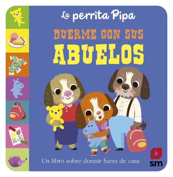 Portada del producto:  La perrita Pipa duerme con sus abuelos