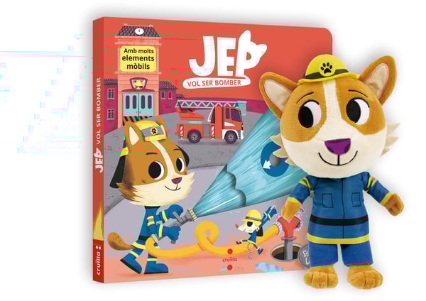 Portada del producto:  Lot Jep vol ser bomber. Llibre + nino