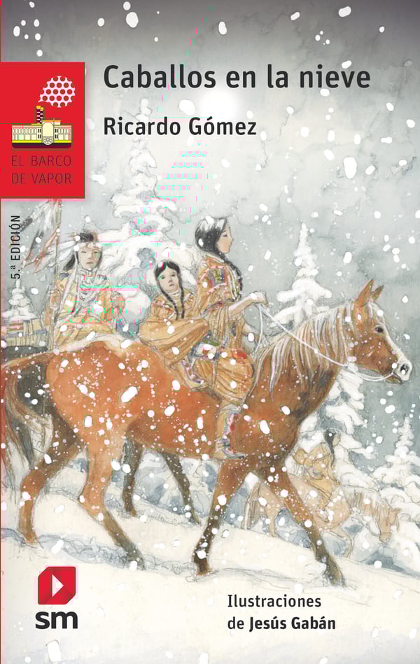 Portada del producto:  Caballos en la nieve