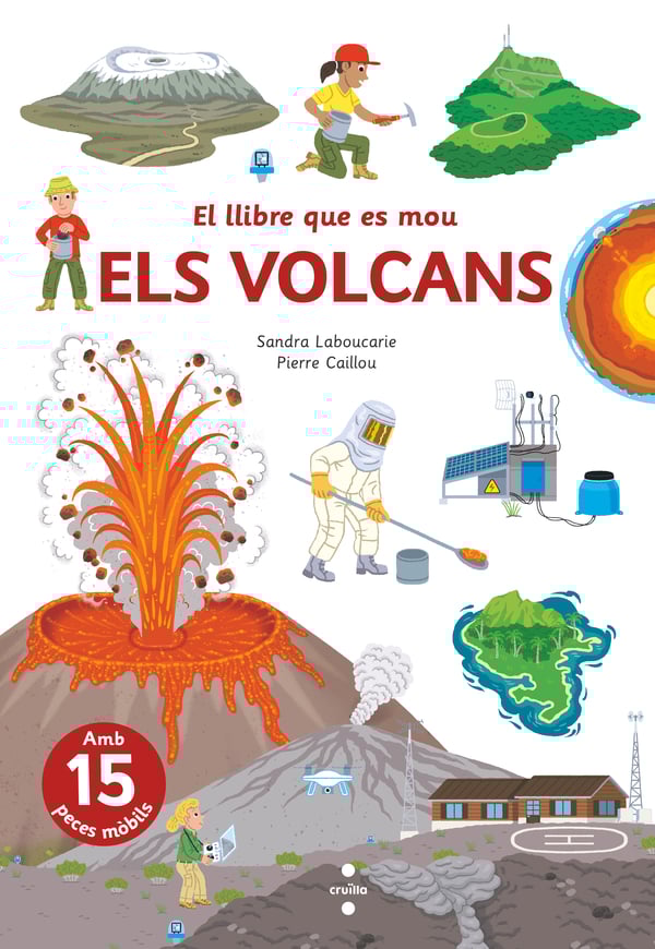 Portada del producto:  El llibre que es mou: Volcans